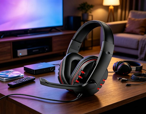 Gaming headset with microphone - gaming,