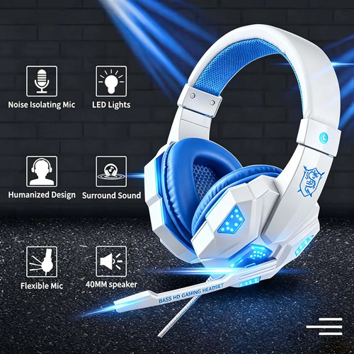 Gaming headset with - headset, microphone