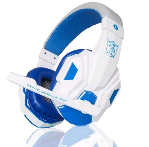 White wired gaming headset - wired,